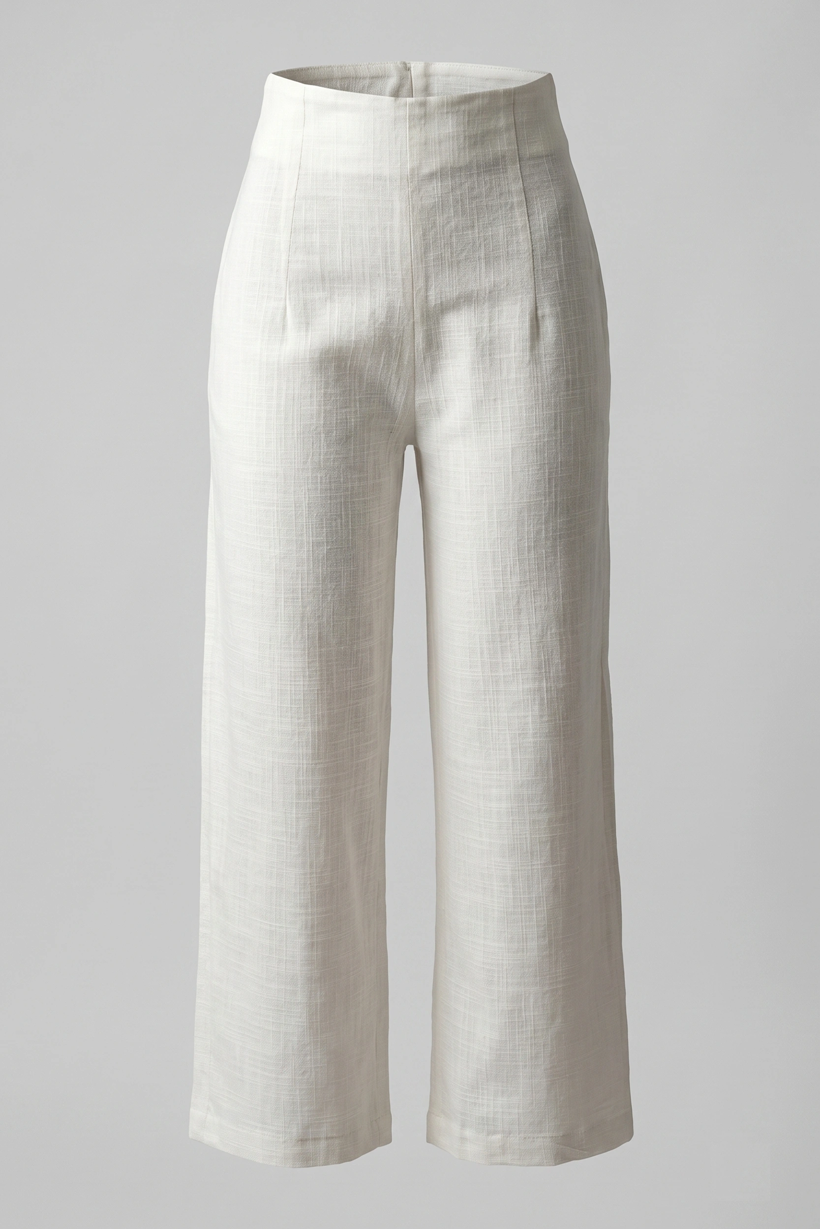 Ladies Side Zipper Super High Rise Trouser