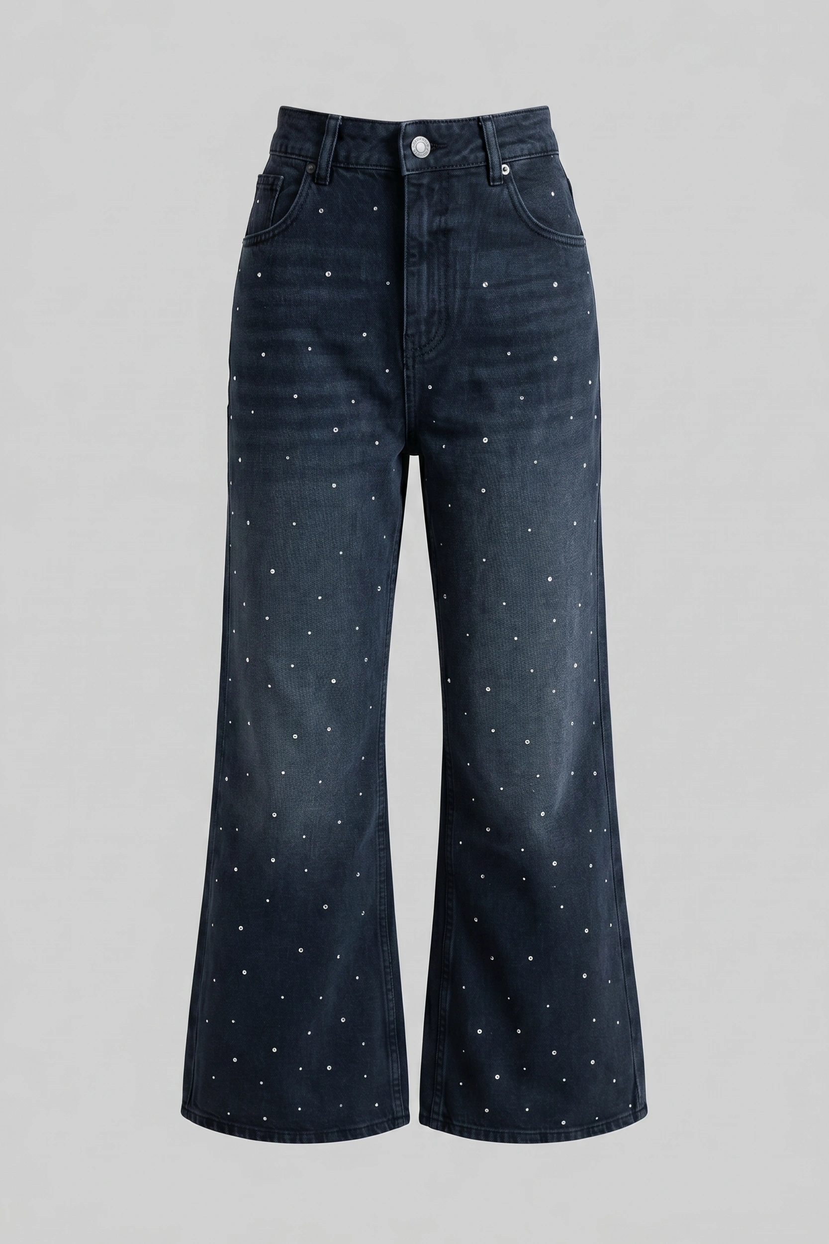 Semi Bootcut Embellished Jeans