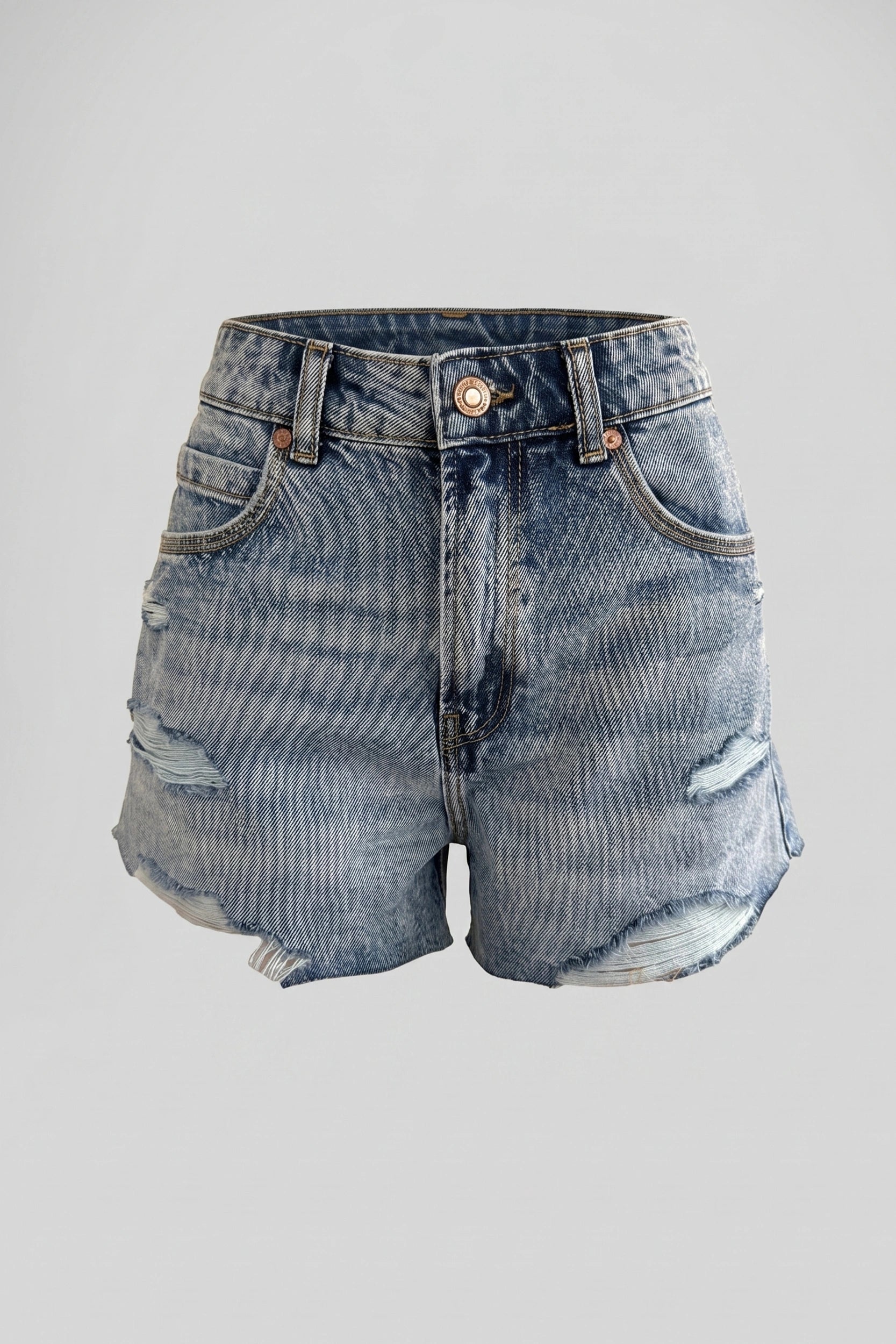 Ripped Short Super High Rise